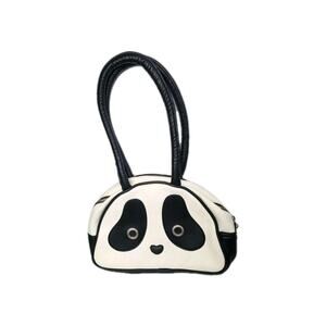 Panda Handbag MORN CREATIONS 6x9 Inch PANDARAMA Black And White Shoulder Bag